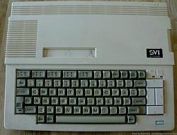 A photo of my first computer, the SVI Spectravideo X'Press.